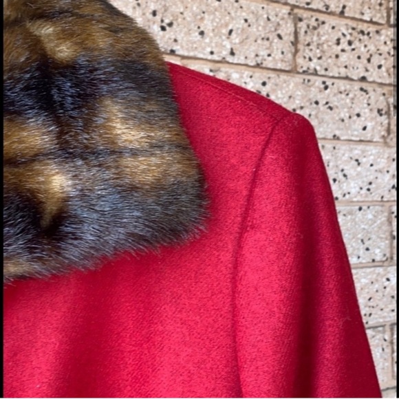 Terry Lewis Vintage Red Wool Coat Women's | S - Picture 5 of 7